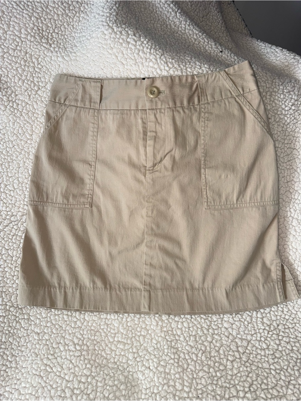 Mossimo Supply Co. Beige Cargo-Style Mini Skirt